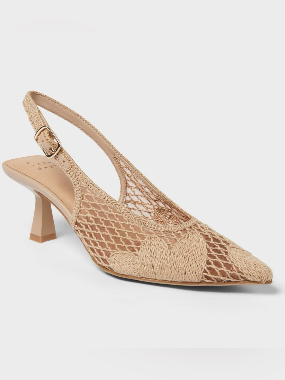 Women’s Emmy Heels with Memory Foam Insole - A New Day™ Light Taupe 6
